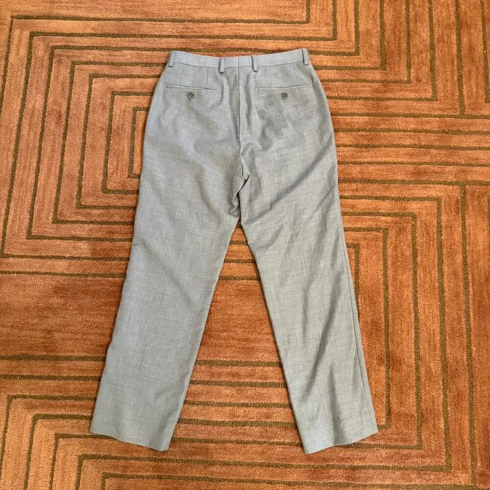 Gray dress pants tailored suit -  14.5” waist laid flat (29W)